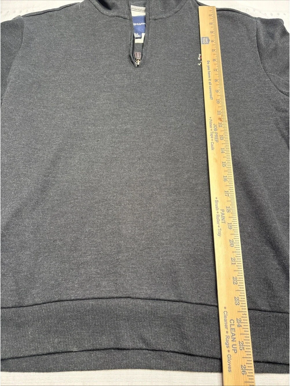 US Polo Association  - 1/4 Zip Long Sleeve Black Sweater - Size Medium